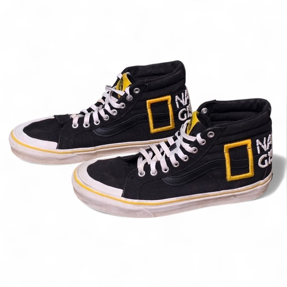 Vans x National Geographic Sk8-Hi High-Top Sneakers - Men's 9/Women 10.5 - Picture 2 of 7